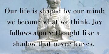 life is shaped by our mind