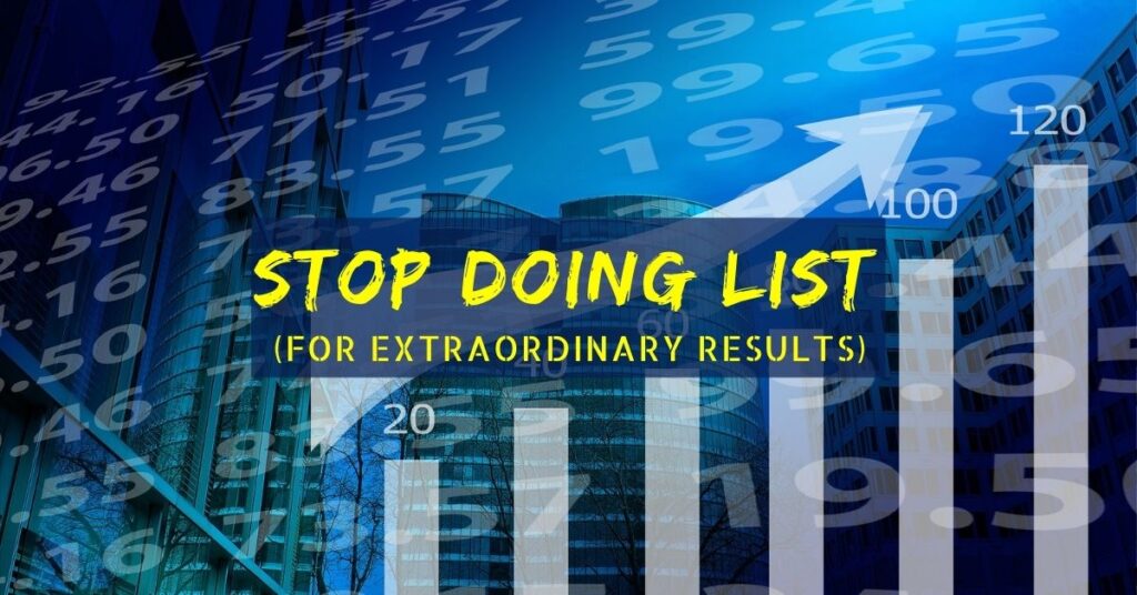 Stop Doing List