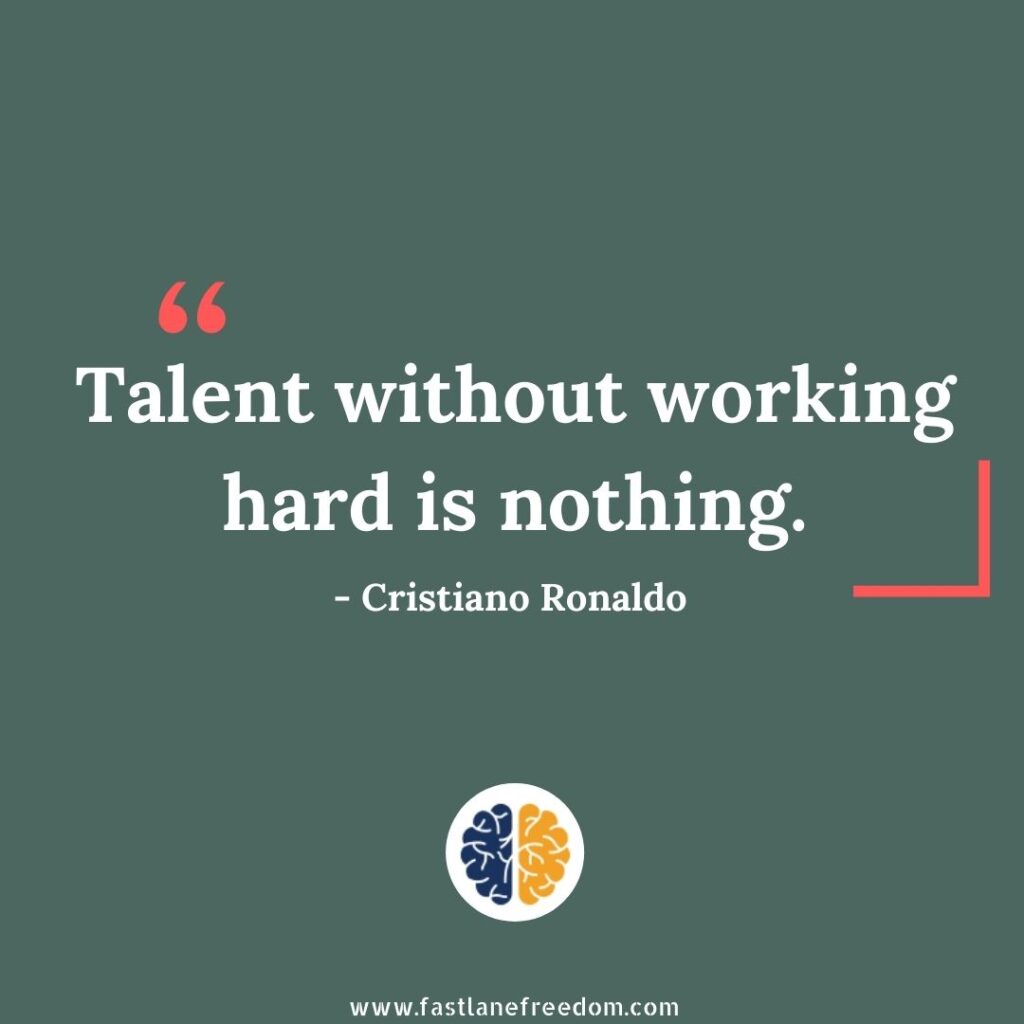 Cristiano Ronaldo Quote on Talent