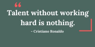 Cristiano Ronaldo Quote on Talent