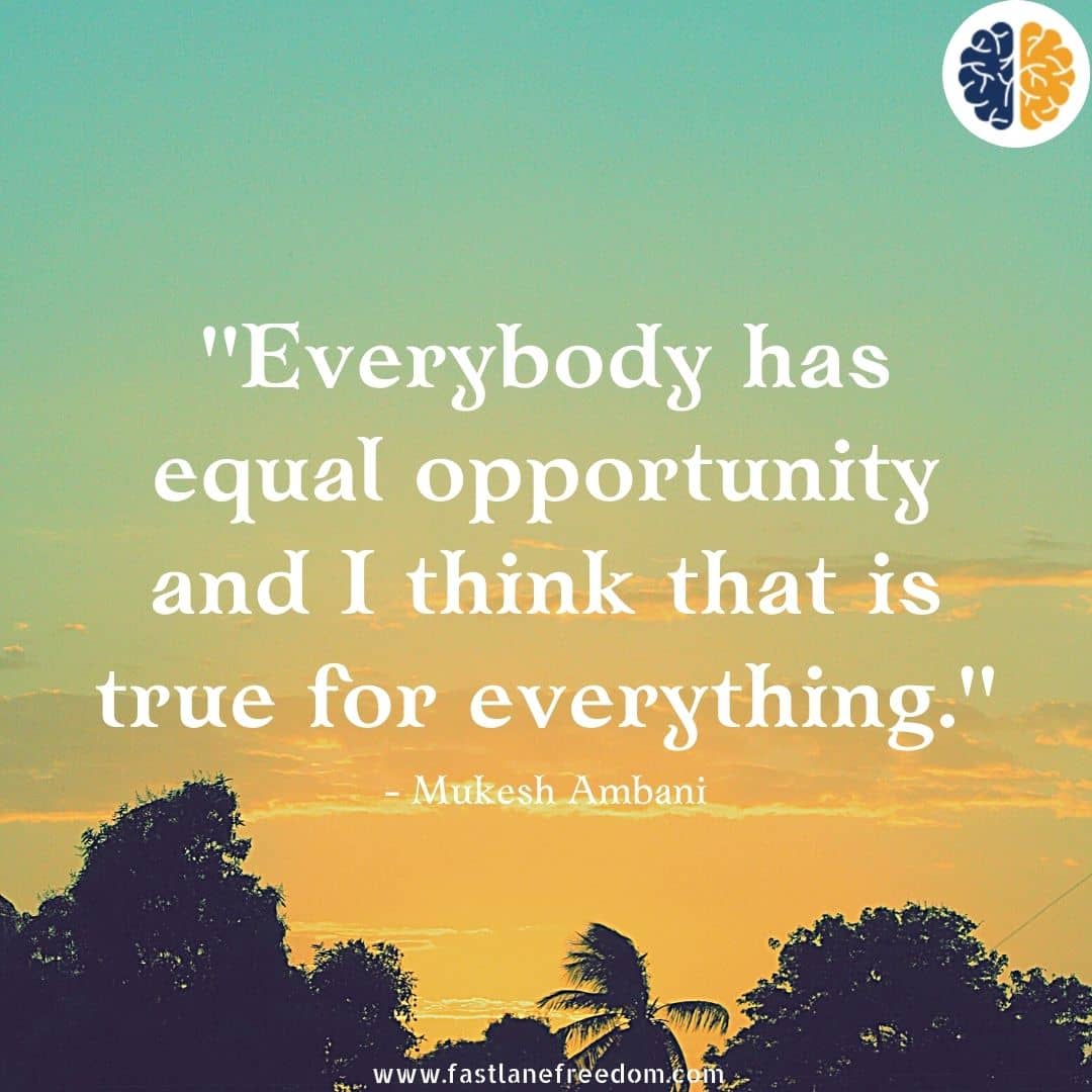 Mukesh Ambani quotes on opportunity