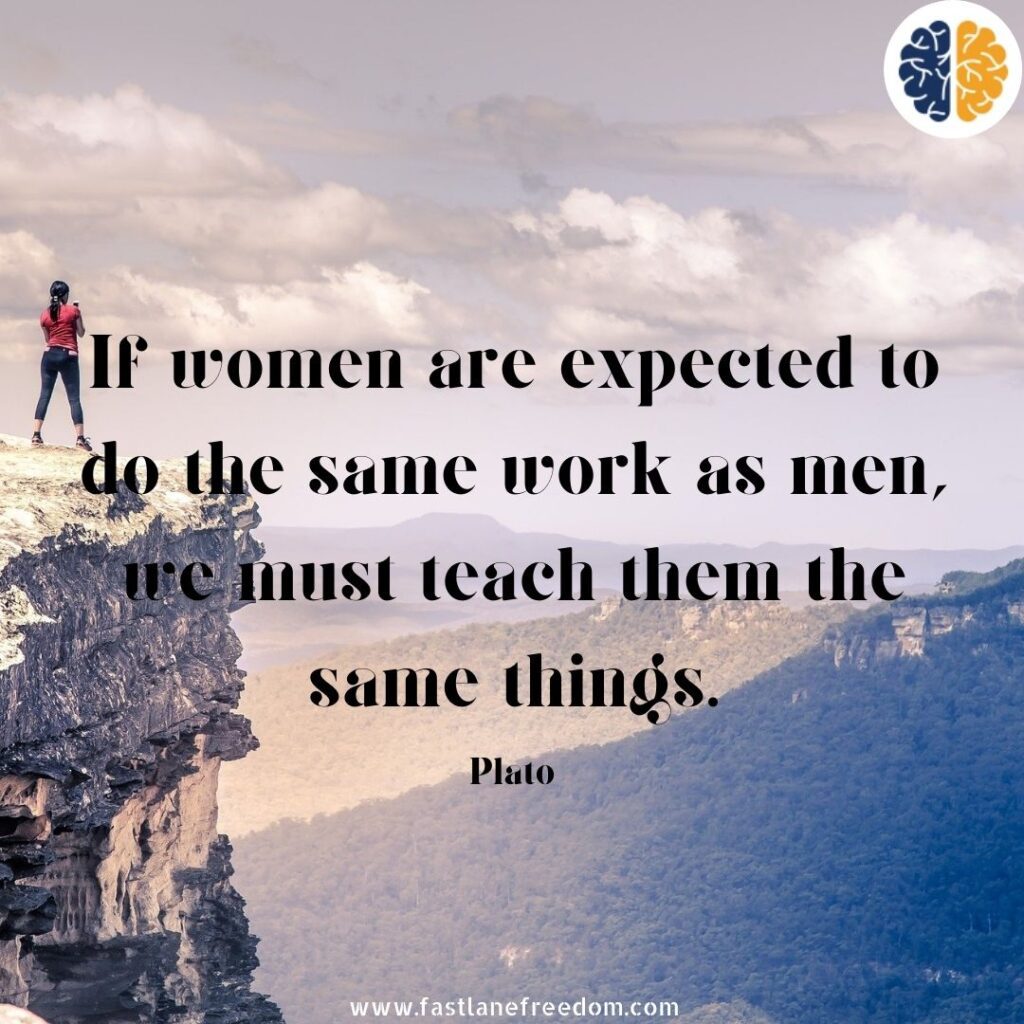 Plato Quote on women empowerment