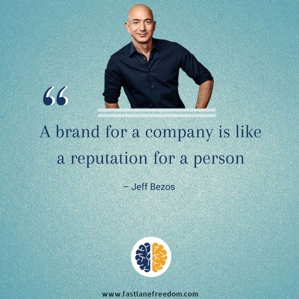 Jeff Bezos quote on brand