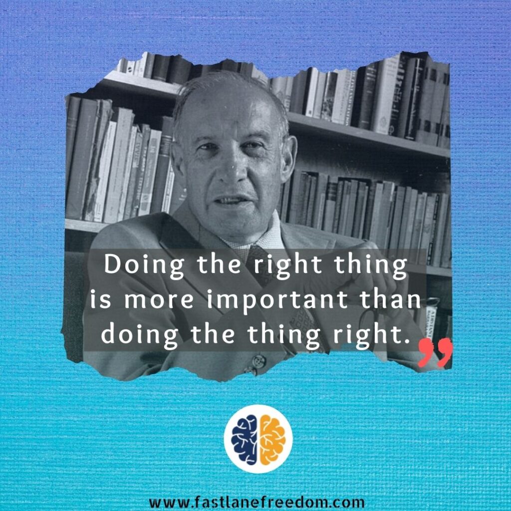 doing the right thing