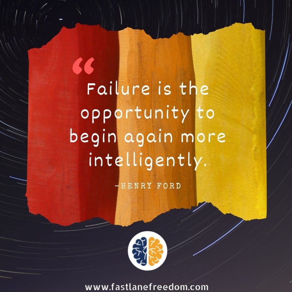 failure is the opportunity