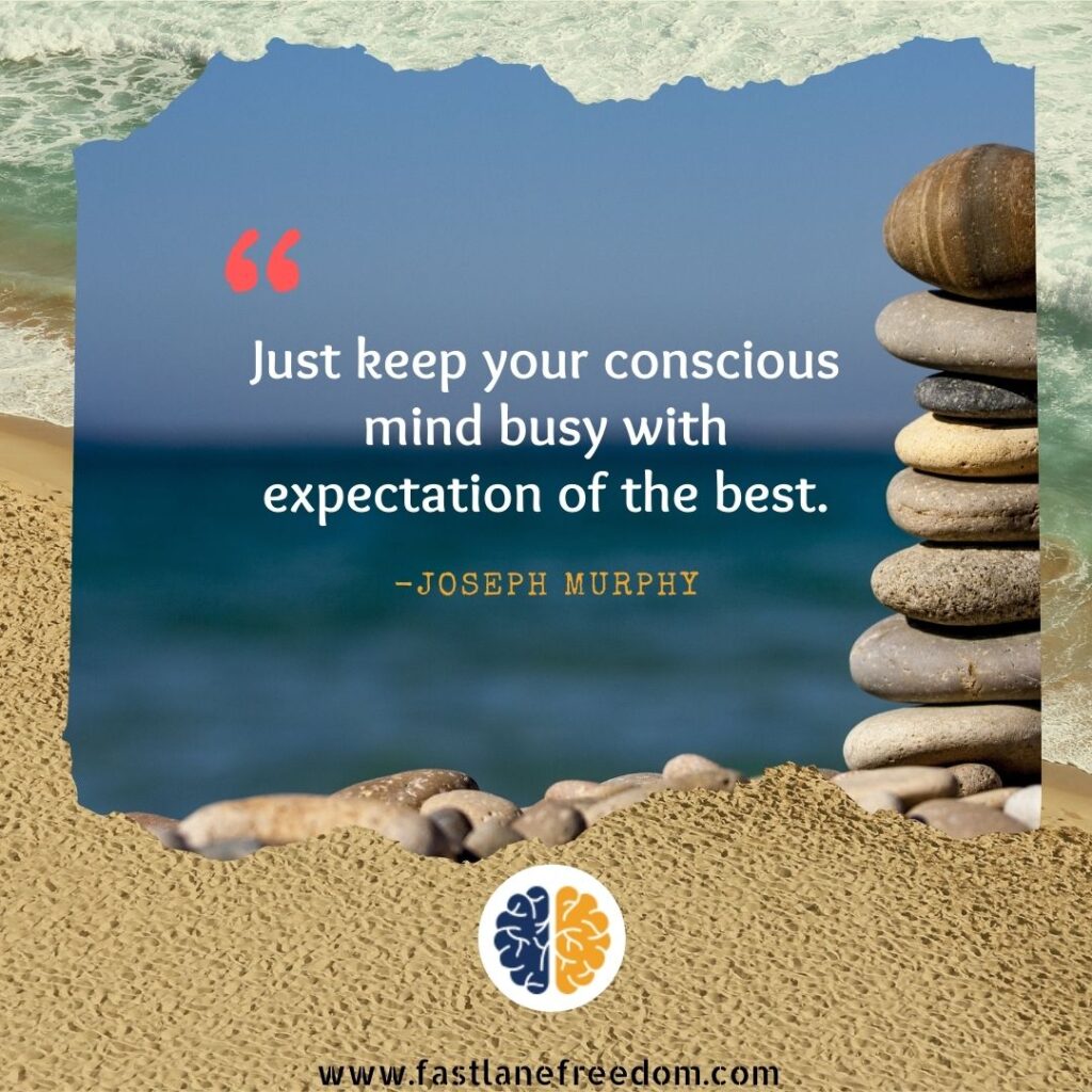 keep your conscious mind busy