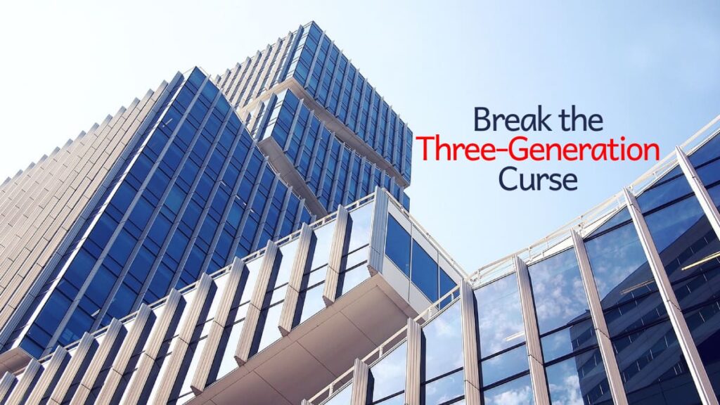breaking the three-generation curse