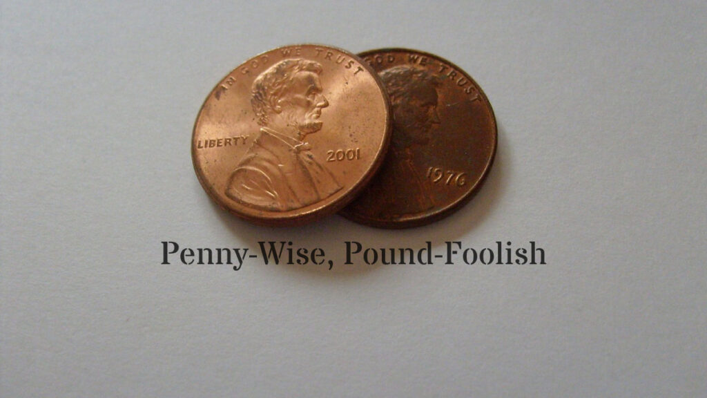 The Pitfalls of Penny-Wise, Pound-Foolish