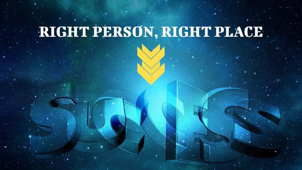 Right Person, Right Place