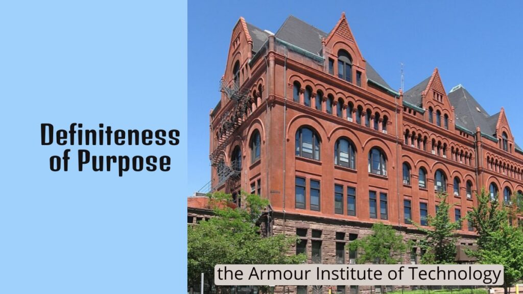 Definiteness of Purpose