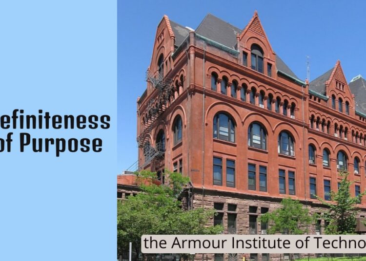 Definiteness of Purpose