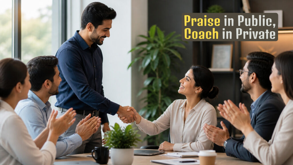 Praise in Public, Coach in Private
