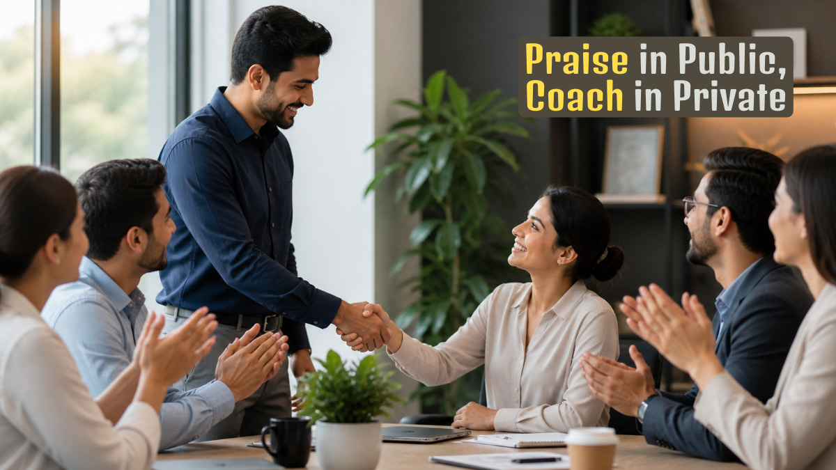 Praise in Public, Coach in Private